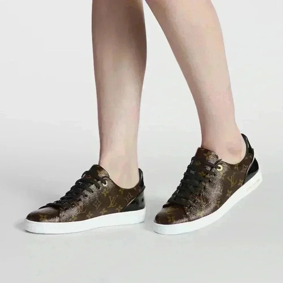 Louis Vuitton Frontrow monogram brown sneakers 40 - Picture 8 of 14